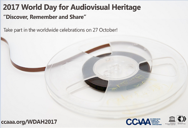  - Blog article 27th October - The World Day for Audiovisual Heritage