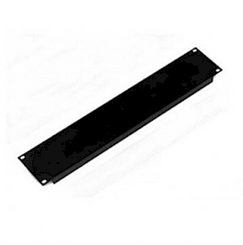 2U Rack Panel Steel Flanged Black Preview image